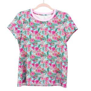RAGS X Disney The Little Mermaid Floral Short Sleeve Tee Medium